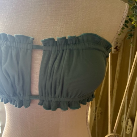 Envya Women’s Swim Bandeau Swim Top Seperate Green Size S - Picture 3 of 9